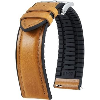 19mm leather watch strap