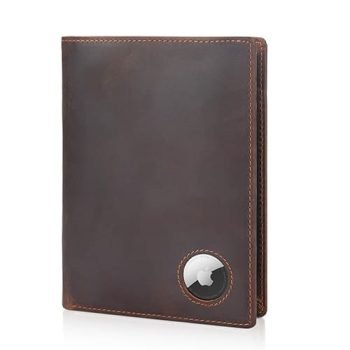 Air tag Leather Passport Holder