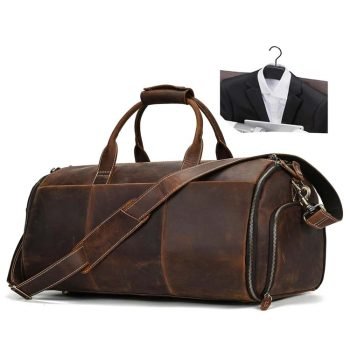 Full-grain Leather Garment Bag