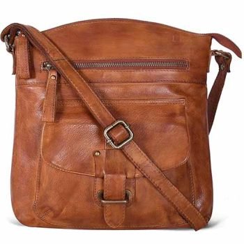 Leather Crossbody Bag For Women With Adjustable Sling Strap