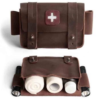 Leather Medical Storage Pouch