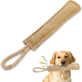 Leather Retriever Dog Toy