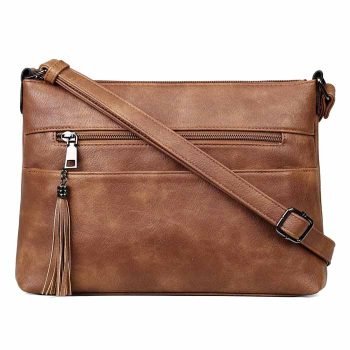Leather crossbody bags with Tassel