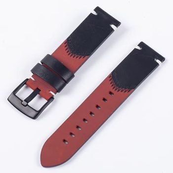 Spliced leather strap