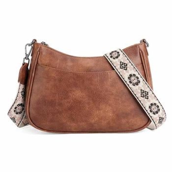 Trendy Leather Crossbody Purse with Adjustable Strap