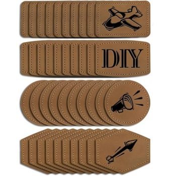debossed leather patch
