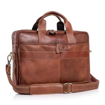 fake leather messenger bag