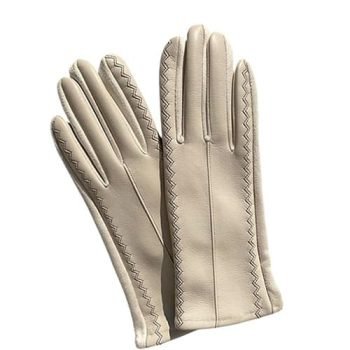 faux leather gloves