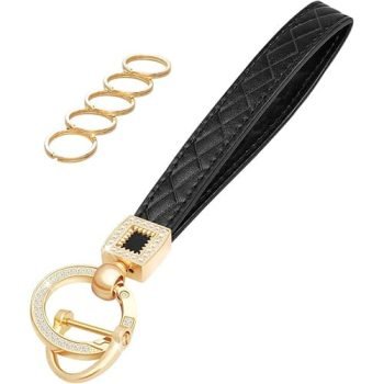 faux leather keychains