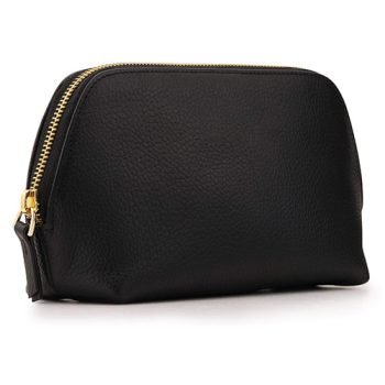 faux leather makeup bag