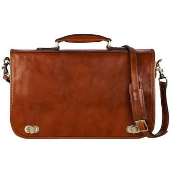 full grain leather briefcase