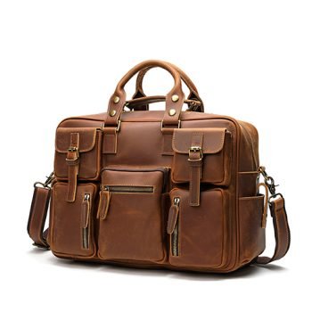 full grain leather crossbody bag