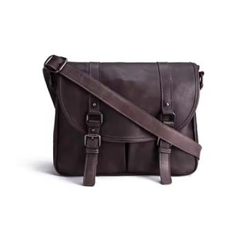 full grain leather satchel