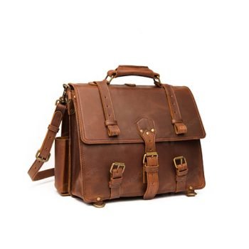 full grain leather shoulder bag