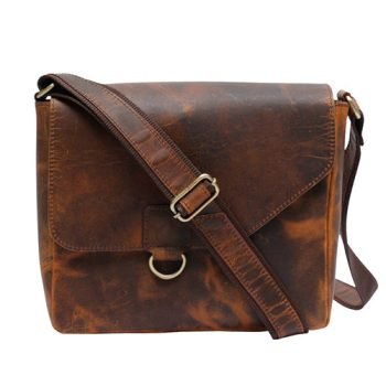 full grain leather sling bag