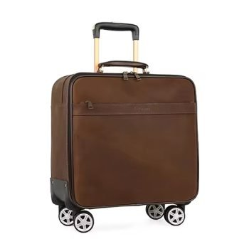full grain leather suitcase