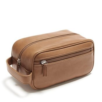 full grain leather toiletry bag