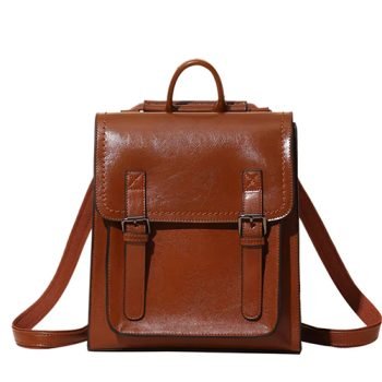 genuine leather backpack