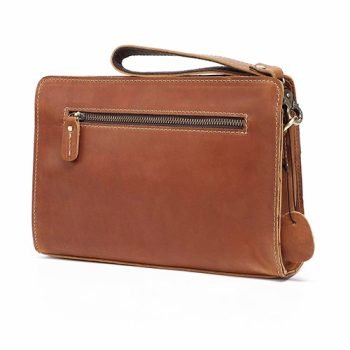 genuine leather clutch bag