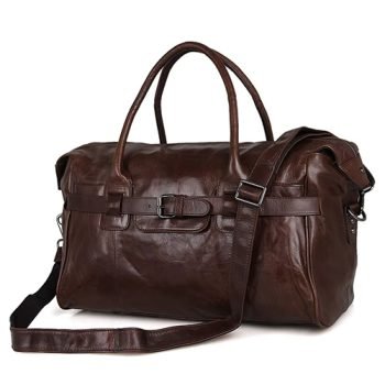 genuine leather duffle bag