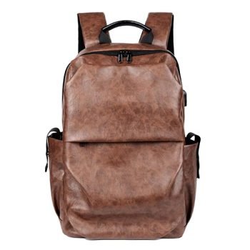 genuine leather laptop backpack