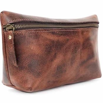 genuine leather makeup bags