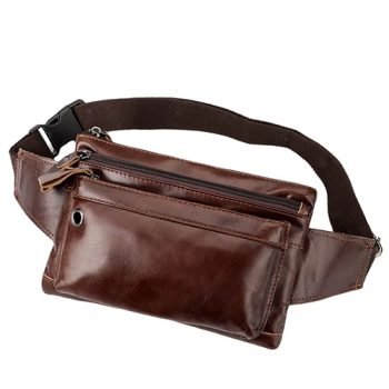genuine leather waist bag