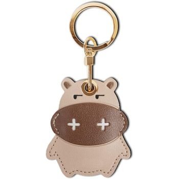 leather animal keychain