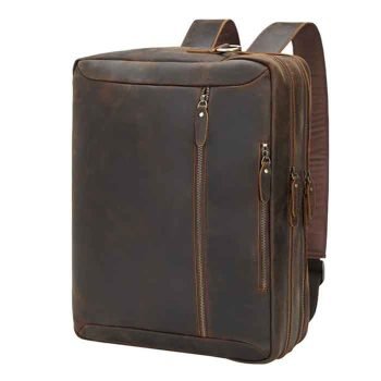 leather backpack briefcase