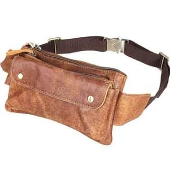 leather bum bag
