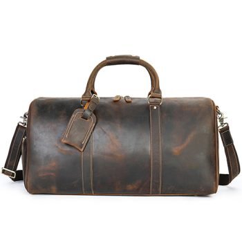 leather duffle bag
