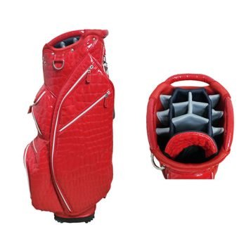 leather golf staff bag