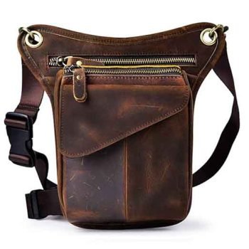 leather hip bag