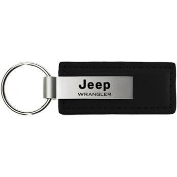 leather jeep keychain