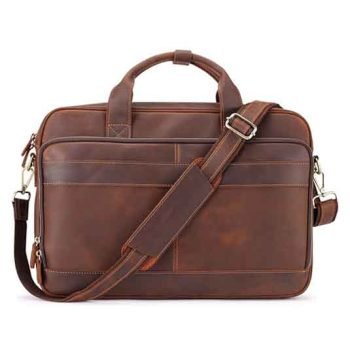 leather laptop briefcase