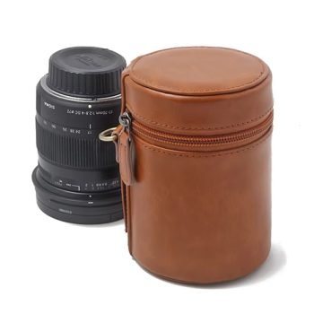 leather lens bag