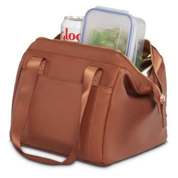 leather lunch bag