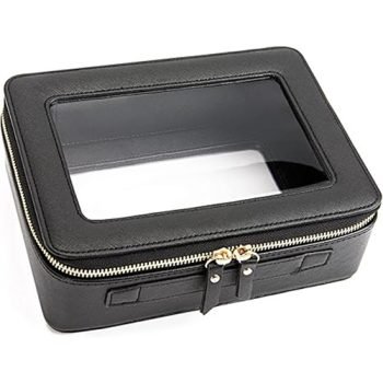 leather makeup organizer