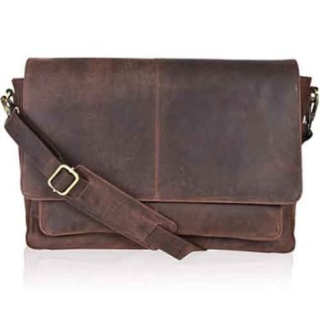 leather messenger bag for men