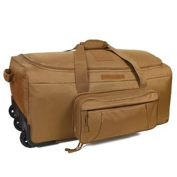 leather military duffle bag