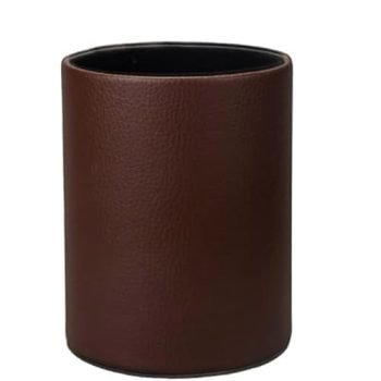 leather pen holder cup