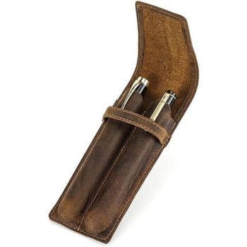 leather pen holder