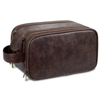 leather shaving kit