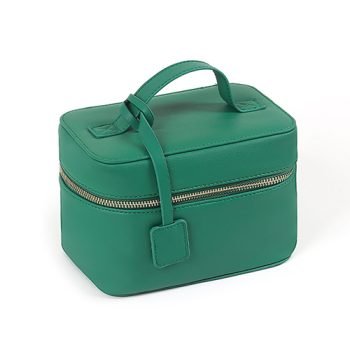 leather train case