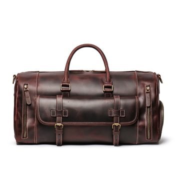 leather travel bag