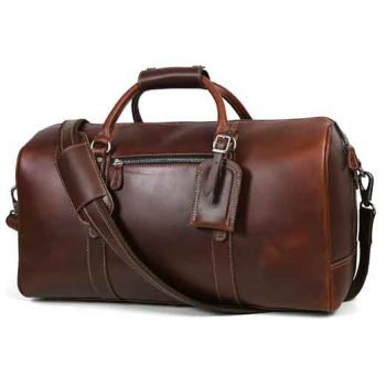 leather travel bag