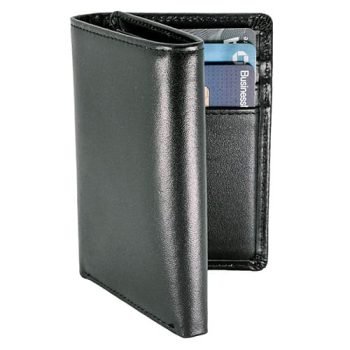leather trifold wallet