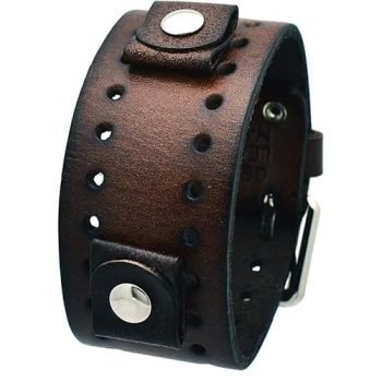 leather watch cuff