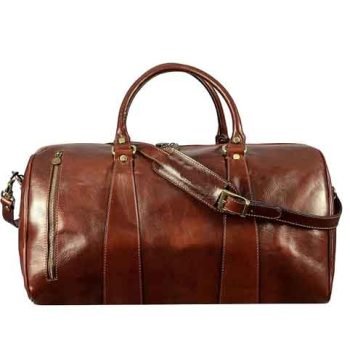 leather weekend bag
