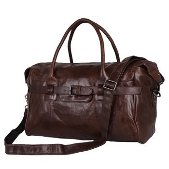 mens leather duffel bag
